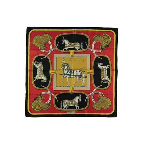 hermes grand apparat scarf|pre owned hermes scarves.